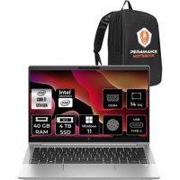 HP Elitebook 640 G10 8A571EAP390 Dahili Intel Iris Xe Graphics Eligible Intel Core i7 1355U 40 GB Ram 4 TB SSD 14 inç Full HD Windows 11 Home Laptop + PER4 Çanta