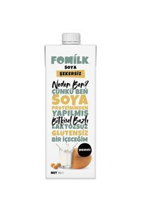 Fomilk Şekersiz Soya Sütü Laktozsuz 1 lt