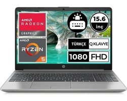 HP 255 G9 6Q8N2ES BT12 Dahili AMD Radeon RX Vega 7 AMD Ryzen 5 5625U 8 GB Ram 512 GB SSD 15.6 inç Full HD Windows 10 Pro Laptop