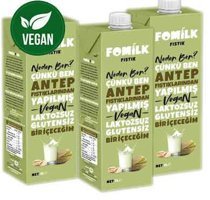 Fomilk Vegan Antep Fıstığı Sütü Laktozsuz 3'lü 1 lt