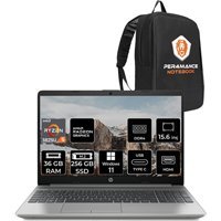 HP 255 G9 6Q8N1ES233 Dahili AMD Radeon RX Vega 7 AMD Ryzen 5 5625U 32 GB Ram 256 GB SSD 15.6 inç Full HD Windows 11 Home Laptop + PER4 Çanta