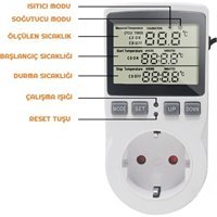 Artvision 120 Derece 1 Derece Hassasiyet Akıllı Dijital Termostat