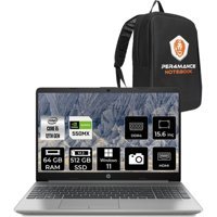 HP 250 G9 6Q8M7ES202 Harici GeForce MX550 Intel Core i5 1235U 64 GB Ram 512 GB SSD 15.6 inç Full HD Windows 11 Pro Laptop + PER4 Çanta