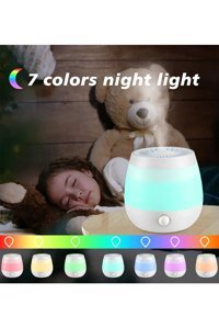 Bakeey 4 Kademeli Humidifier RGB Işıklı 2500 ml 38 dB Işıklı İyonizerli Şarjlı Soğuk Buhar Makinesi