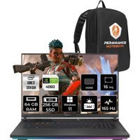 Asus ROG Strix G16 N3157P411 Harici GeForce RTX 4060 Intel Core i7 13650HX 64 GB Ram 256 GB SSD 16 inç Full HD Windows 11 Pro Oyuncu Laptop + PER4 Çanta