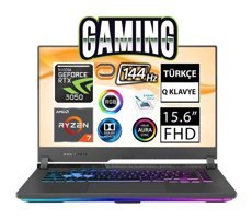 Asus ROG Strix G15 G513RC-HN194A6 Harici GeForce RTX 3050 AMD Ryzen 7 6800HS 64 GB Ram 512 GB SSD 15.6 inç Full HD FreeDos Oyuncu Laptop
