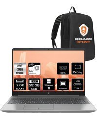 HP 250 G8 853U8ES Dahili Intel Iris Xe Graphics Intel Core i5 1135G7 12 GB Ram 512 GB SSD 15.6 inç Full HD Windows 11 Home Laptop + PER4 Çanta