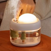 Beautifyy Projeksiyon Lambası 500 ml Işıklı İyonizerli Taşınabilir Şarjlı Mini Soğuk Buhar Makinesi