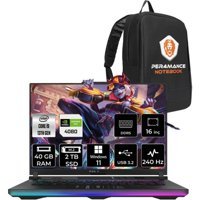 Asus ROG Strix 16 NM042P364 Harici GeForce RTX 4080 Intel Core i9 13980HX 40 GB Ram 2 TB SSD 16 inç QHD Windows 11 Home Oyuncu Laptop + PER4 Çanta