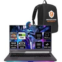 Asus ROG Strix Scar 17 LL063P322 LL063 Harici GeForce RTX 4080 AMD Ryzen 9 7945HX 40 GB Ram 512 GB SSD 17.3 inç QHD FreeDos Oyuncu Laptop + PER4 Çanta