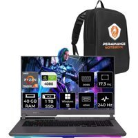 Asus ROG Strix Scar 17 LL062P403 LL062 Harici GeForce RTX 4080 AMD Ryzen 9 7945HX 40 GB Ram 1 TB SSD 17.3 inç QHD Windows 11 Pro Oyuncu Laptop + PER4 Çanta