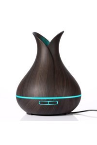 Blic Htj-2003a 5 W 550 ml 20 dB Aromaterapi Işıklı İyonizerli Taşınabilir Mini Soğuk Buhar Makinesi Koyu Kahverengi