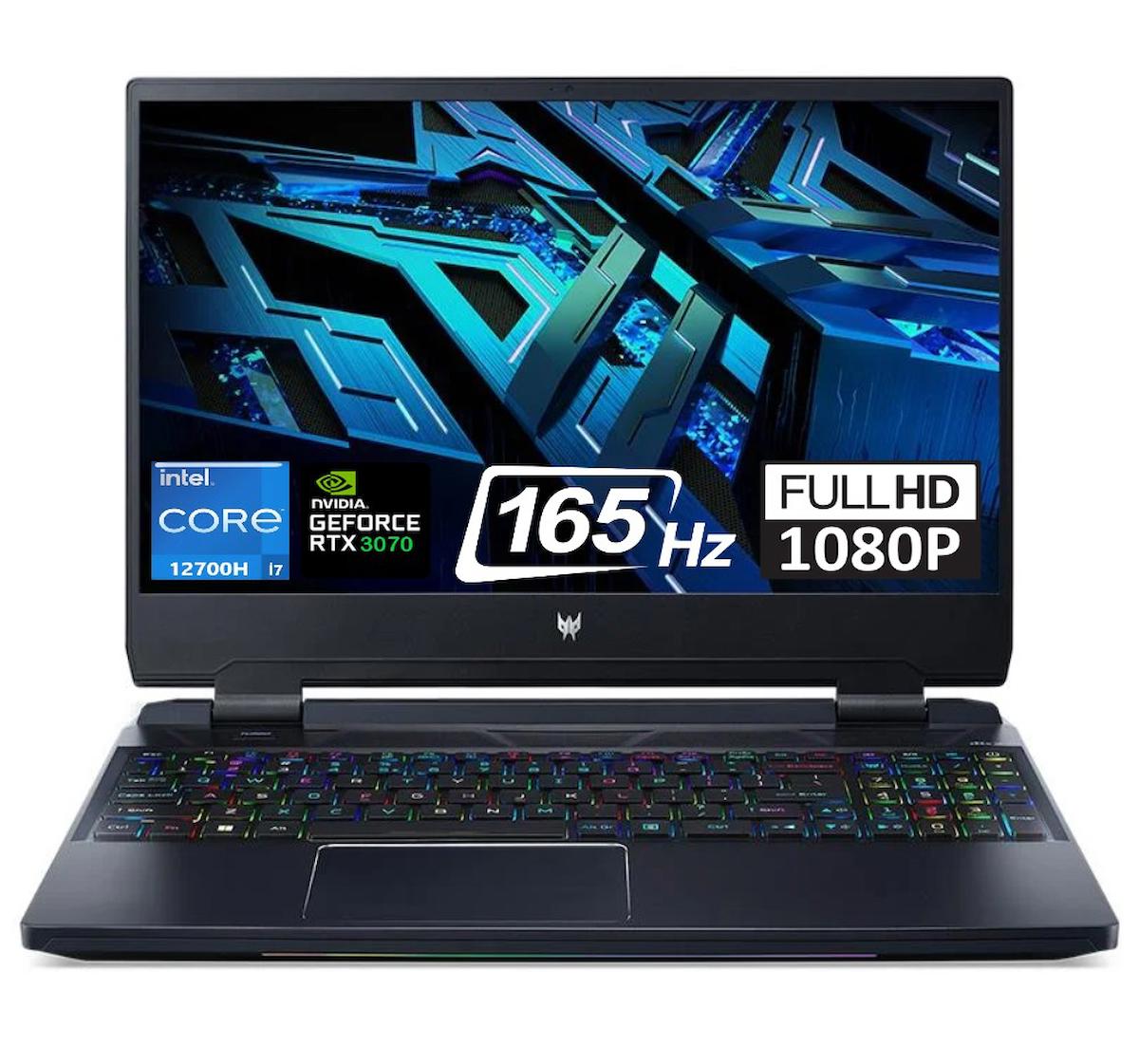 Acer Nitro Predator Helios PH3155576PF14 Harici GeForce RTX 3070 Intel Core i7 12700H 32 GB Ram 1 TB SSD 15.6 inç Full HD Windows 11 Pro Oyuncu Laptop + Zetta Çanta