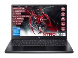 Acer Nitro 5 15 ANV15-51 NH.QNBEY.005+24 Harici GeForce RTX 4050 Intel Core i7 13620H 24 GB Ram 512 GB SSD 15.6 inç Full HD FreeDos Oyuncu Laptop