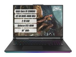 Asus ROG Strix Scar 18 G834JY-N6042 Harici GeForce RTX 4090 Intel Core i9 13980HX 32 GB Ram 1 TB SSD 18 inç Full HD FreeDos Oyuncu Laptop