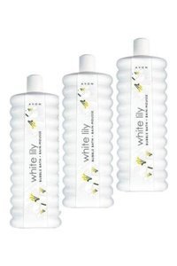 Avon Bubble Bath Beyaz Zambak Aromalı Duş Jeli 3x500 ml