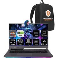Asus ROG Strix Scar 17 LL065P370 LL065 Harici GeForce RTX 4080 AMD Ryzen 9 7945HX 48 GB Ram 4 TB SSD 17.3 inç QHD Windows 11 Home Oyuncu Laptop + PER4 Çanta