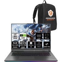Asus ROG Strix Scar 18 N6100P372 N6100 Harici GeForce RTX 4090 Intel Core i9 14900HX 64 GB Ram 512 GB SSD 18 inç QHD Windows 11 Home Oyuncu Laptop + PER4 Çanta