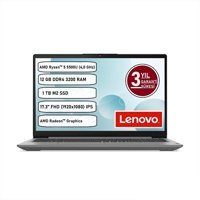 Lenovo IdeaPad 3 17ALC6 Dahili AMD Radeon RX Vega 7 AMD Ryzen 5 5500U 12 GB Ram 1 TB SSD 17.3 inç Full HD FreeDos Laptop