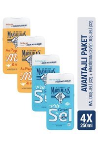Le Petit Marseillais Bal Deniz Tuzu Aromalı Nemlendirici Duş Jeli 4x250 ml