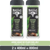 Le Petit Marseillais Nature For Men Ardıç Fujer Aromalı Nemlendirici Duş Jeli 2x400 ml