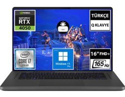 Asus ROG Zephyrus G16 GU603ZU-N3020A20 Harici GeForce RTX 4050 Intel Core i7 12700H 48 GB Ram 512 GB SSD 16 inç Full HD Windows 11 Pro Oyuncu Laptop