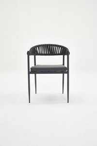 Decosit Adel Rattan Tekli Bahçe Koltuğu Siyah