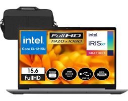 Lenovo IdeaPad 3 82RK00YATX11 Dahili Intel UHD Graphics Intel Core i3 1215U 4 GB Ram 1 TB SSD 15.6 inç Full HD FreeDos Laptop + Çanta