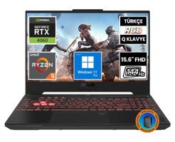 Asus TUF Gaming A15 FA507NV-LP103A9-CNT010 Harici GeForce RTX 4060 AMD Ryzen 5 7535HS 16 GB Ram 512 GB SSD 15.6 inç Full HD Windows 11 Pro Oyuncu Laptop