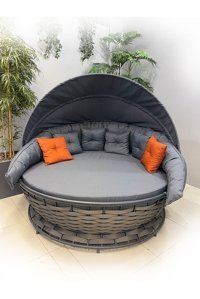 Ferri Concept Annapark Örgü Tekli Bahçe Koltuğu Gri