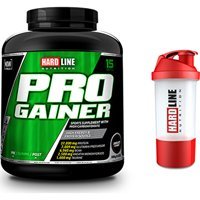 Hardline Nutrition Progainer Çikolata Aromalı 14 Servis Kas Yapıcı Gainer 3000 gr Toz + Shaker