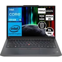 Lenovo Thinkpad E14 Gen 5 TB21JR0009TX47 Dahili Intel Iris Xe Graphics Eligible Intel Core i5 1335U 8 GB Ram 512 GB SSD 14 inç Full HD Windows 11 Pro Laptop