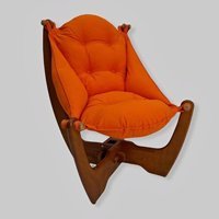 Orange Joy Ahşap Tekli Bahçe Koltuğu Turuncu Ahşap