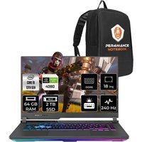 Asus ROG Strix G18 N6044P374 N6044 Harici GeForce RTX 4080 Intel Core i9 13980HX 64 GB Ram 2 TB SSD 18 inç QHD Windows 11 Home Oyuncu Laptop + PER4 Çanta