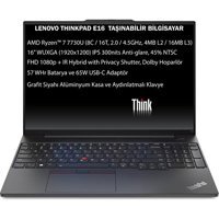 Lenovo Thinkpad E16 Gen 1 21JT0017TX O4 Dahili AMD Radeon Graphics AMD Ryzen 7 7730U 24 GB Ram 512 GB SSD 16 inç Full HD FreeDos Laptop