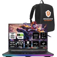 Asus ROG Strix 16 NM043P420 Harici GeForce RTX 4080 Intel Core i9 13980HX 96 GB Ram 4 TB SSD 16 inç QHD Windows 11 Pro Oyuncu Laptop + PER4 Çanta