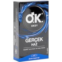 Okey Gerçek Haz Prezervatif 12'li