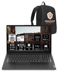 Lenovo NB V15 Gen 3 82TT00A6TX Dahili Intel Iris Xe Graphics Eligible Intel Core i5 1235U 12 GB Ram 1 TB SSD 15.6 inç Full HD Windows 11 Pro Laptop + PER4 Çanta