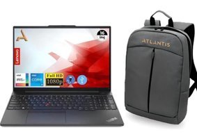 Lenovo Thinkpad E16 Gen 1 21JN0005TX ATL40 Dahili Intel Iris Xe Graphics Eligible Intel Core i5 1335U 12 GB Ram 512 GB SSD 16 inç Full HD Windows 11 Pro Laptop + çanta