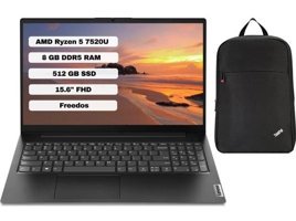 Lenovo V15 Gen 4 AMN 82YU00QKTX Dahili AMD Radeon 610M AMD Ryzen 5 7520U 8 GB Ram 512 GB SSD 15.6 inç Full HD FreeDos Laptop + Çanta