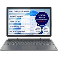 Lenovo IdeaPad DUET 5 12IAU7 82TQ004XTX Dahili Intel Iris Xe Graphics Eligible Intel Core i5 1235U 8 GB Ram 256 GB SSD 12.4 inç Full HD FreeDos Dokunmatik Laptop