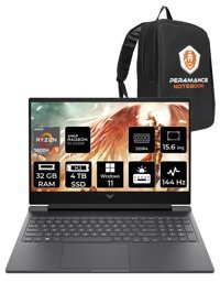 HP Victus 15 A42ZMEA Harici AMD Radeon RX 6500M AMD Ryzen 5 5600H 32 GB Ram 4 TB SSD 15.6 inç Full HD Windows 11 Pro Laptop + PER4 Çanta
