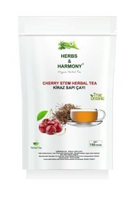 Herbs & Harmony Organic Herbal Tea Kiraz Sapı Organik Bitki Çayı 150 gr