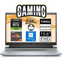 Dell G15 5525 G5525970EU01 Harici GeForce RTX 3060 AMD Ryzen 7 6800H 32 GB Ram 512 GB SSD 15.6 inç Full HD Windows 11 Home Oyuncu Laptop