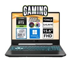 Asus TUF Gaming F15 FX506HF-HN028W02 Harici GeForce RTX 2050 Intel Core i5 11400H 8 GB Ram 512 GB1 TB SSD 15.6 inç Full HD Windows 11 Oyuncu Laptop