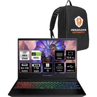 Casper Excalibur G7701245BVJ0XBP448 Harici GeForce RTX 3050 Intel Core i5 12450H 64 GB Ram 1 TB SSD 15.6 inç Full HD Windows 11 Pro Oyuncu Laptop + PER4 Çanta