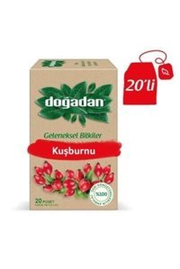 Doğadan Geleneksel Bitkiler Kuşburnu Poşet Bitki Çayı 20 Adet