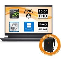 Dell G15 5530 G155530005U12-CNT013 Harici GeForce RTX 3050 Intel Core i7 13650HX 16 GB Ram 512 GB SSD 15.6 inç Full HD Windows 11 Pro Oyuncu Laptop