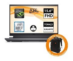 Dell G15 5530 G155530005U05 Harici GeForce RTX 3050 Intel Core i7 13650HX 32 GB Ram 1 TB SSD 15.6 inç Full HD FreeDos Oyuncu Laptop