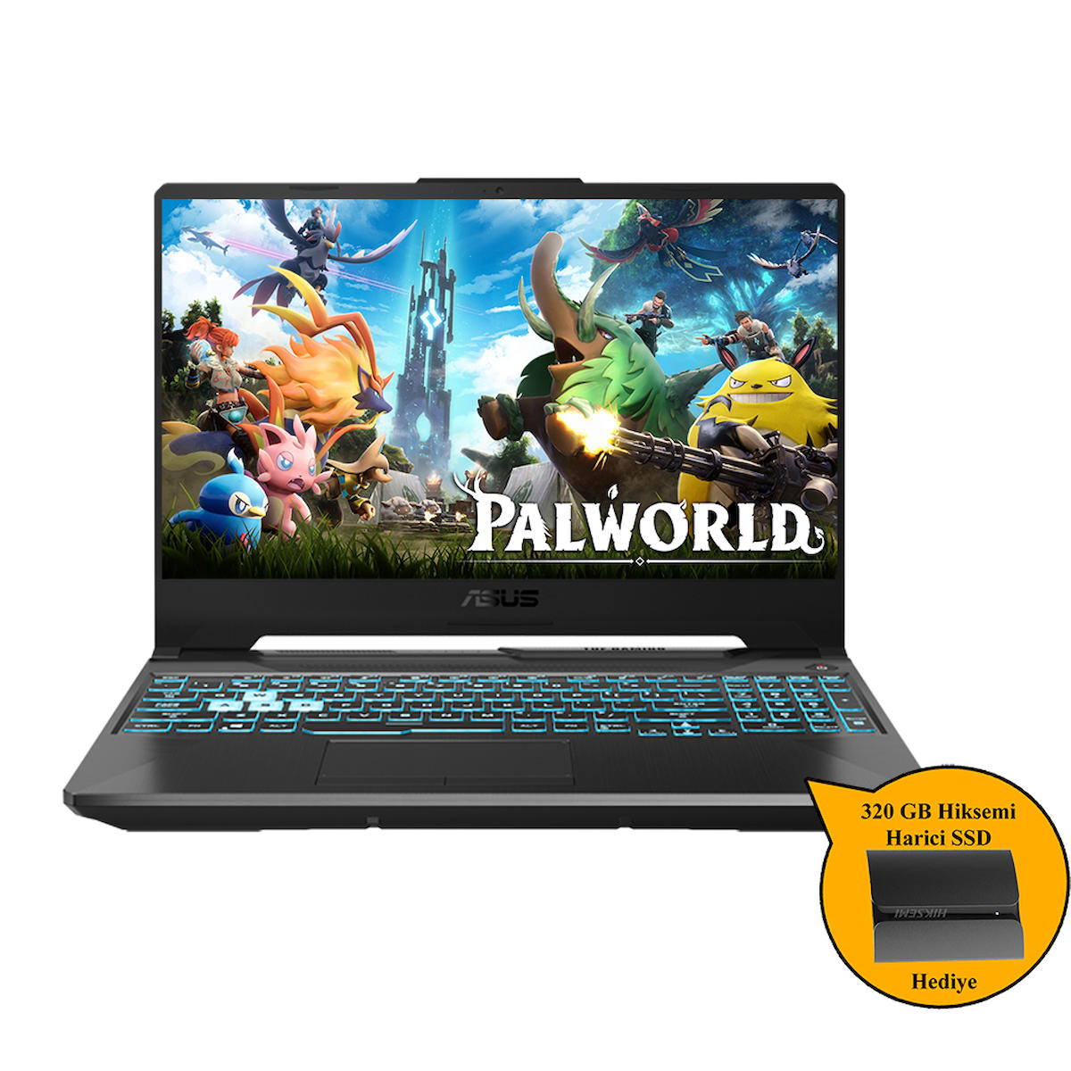 Asus TUF Gaming F15 FX506HC-HN011 Zİ323 Harici GeForce RTX 3050 Intel Core i5 11400H 48 GB Ram 1 TB SSD 15.6 inç Full HD Windows 11 Pro Oyuncu Laptop + 320 GB Hiksemi SSD